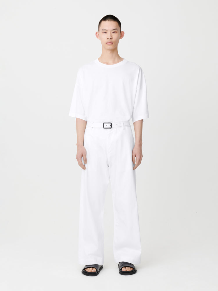 PYAD DENIM PANT IN OPTIC WHITE