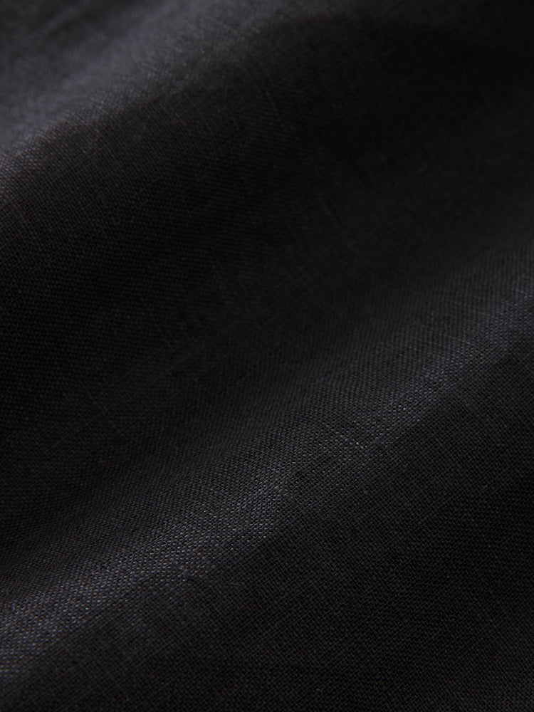 RAFE LINEN SHIRT IN DARKEST NAVY