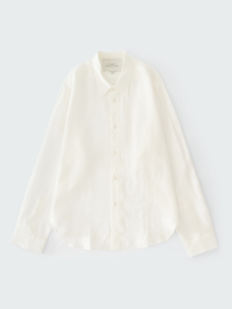 RAFE LINEN SHIRT IN MILK