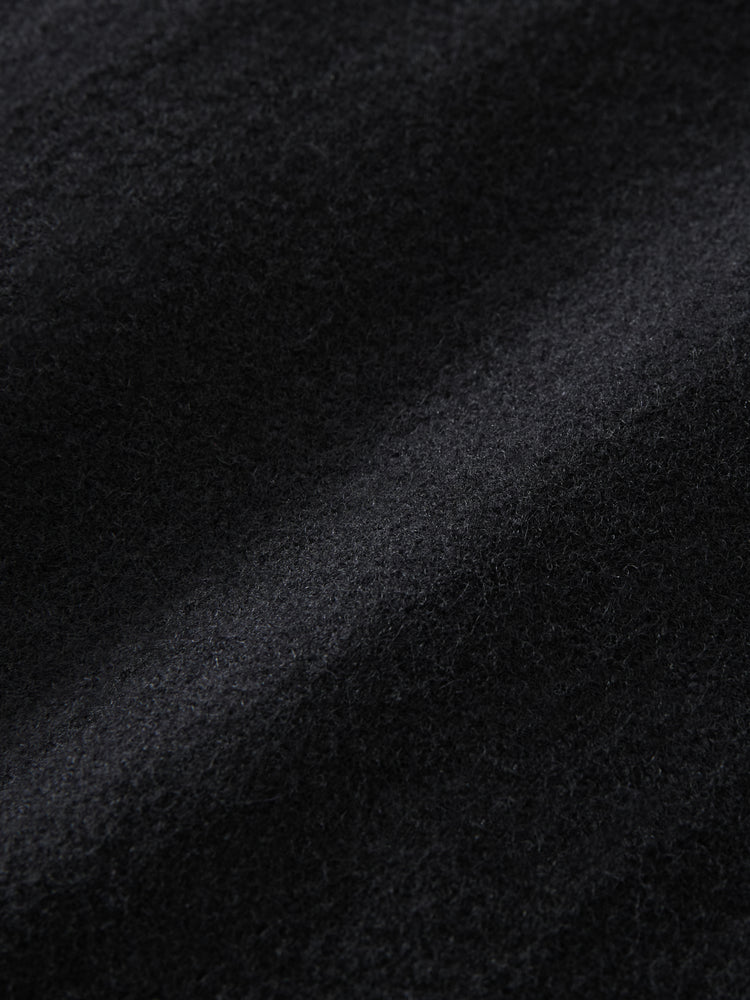 RIA WOOL MELTON COAT IN BLACK