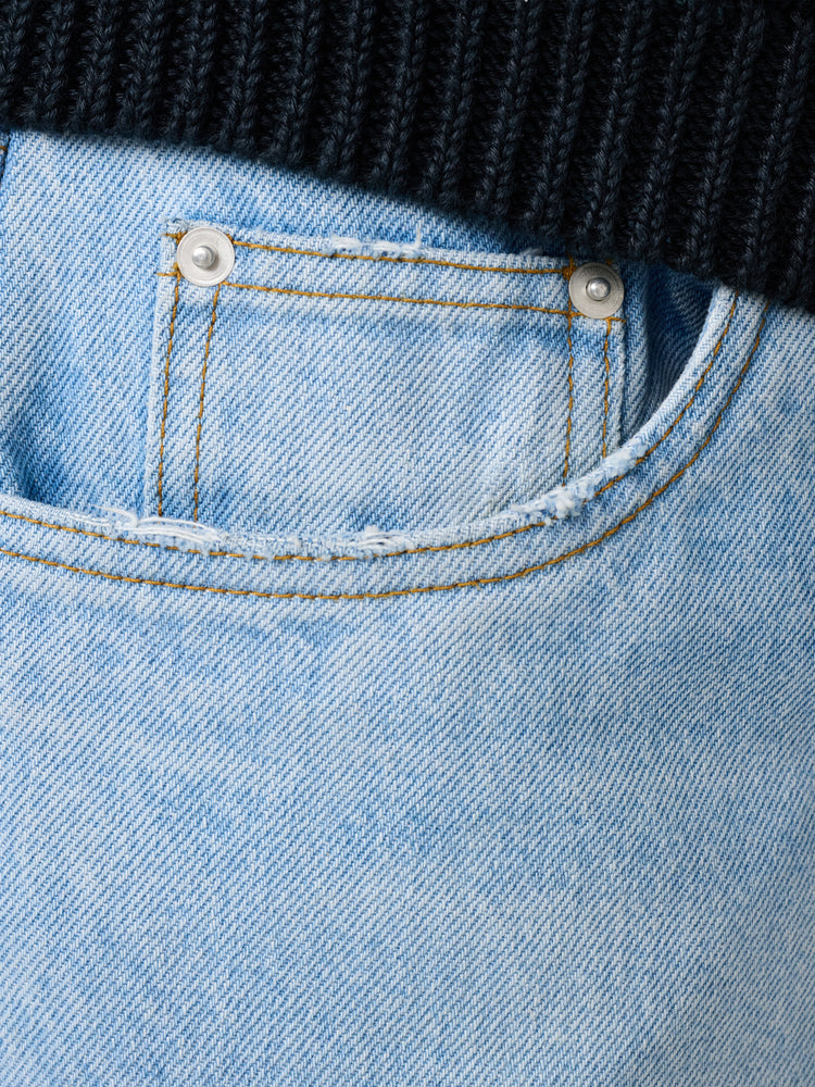 RISO DENM PANT BLEACHED WASH