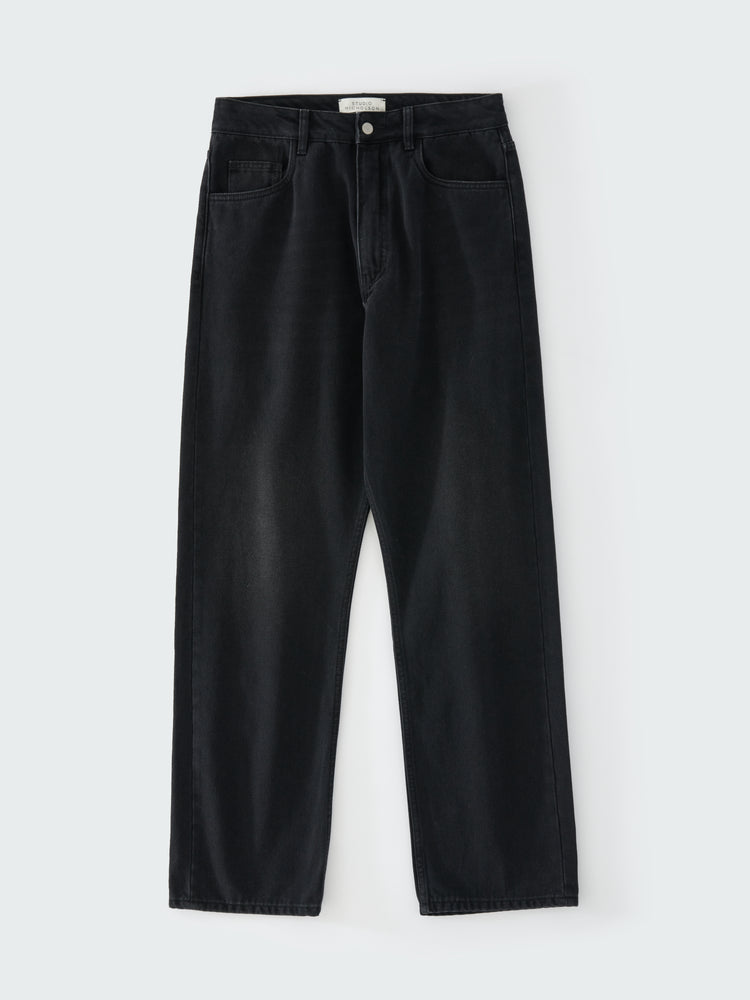 RISO DENIM PANT IN WASHED BLACK