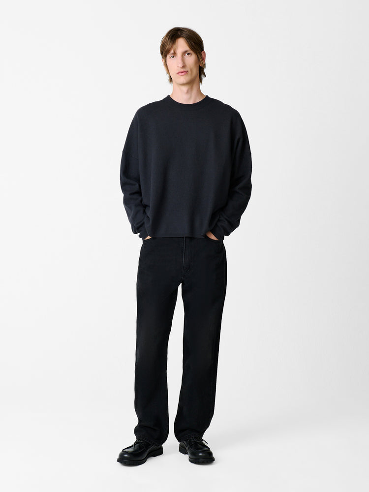 RISO DENIM PANT IN WASHED BLACK