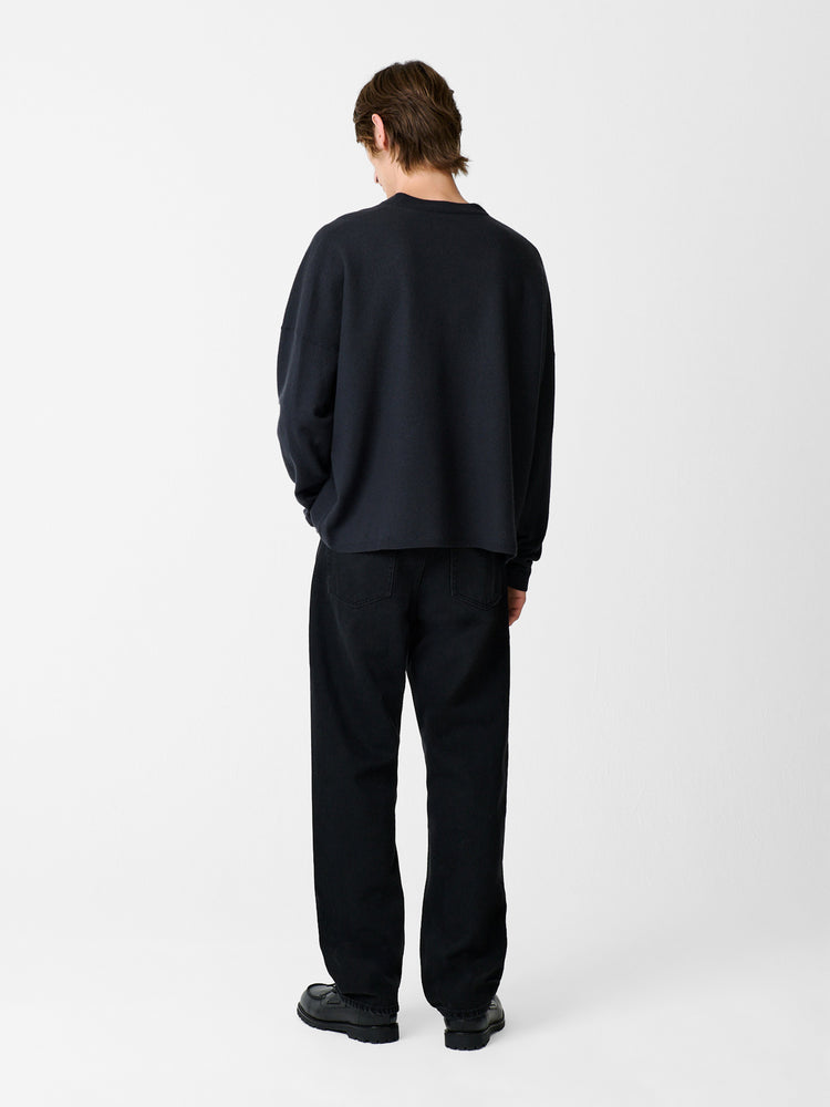 RISO DENIM PANT IN WASHED BLACK