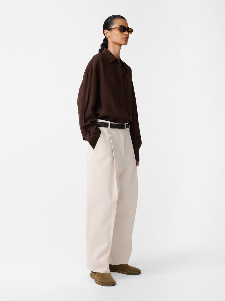 ROUEN SHIRT IN ALMOND