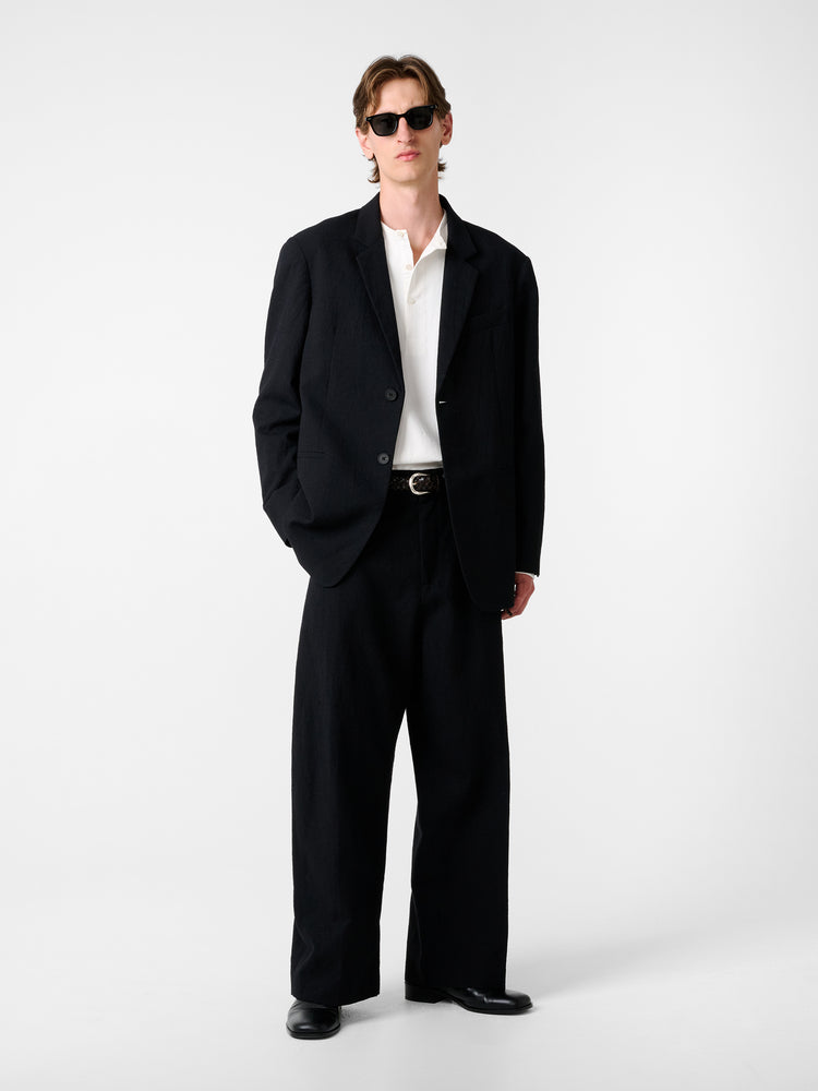 ROVERSI WOOL JACKET IN BLACK