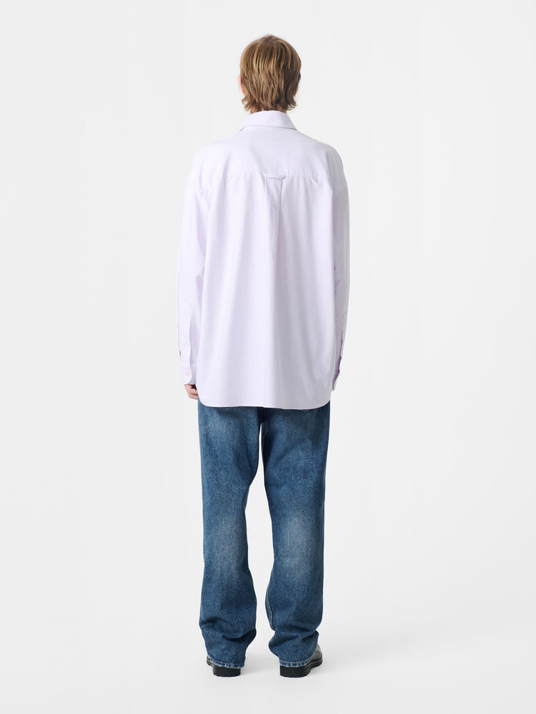 RUSKIN SHIRT IN LILAC STRIPE