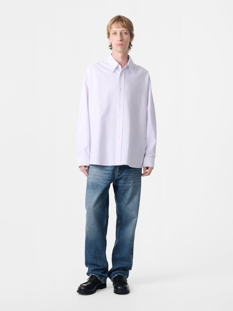 RUSKIN SHIRT IN LILAC STRIPE