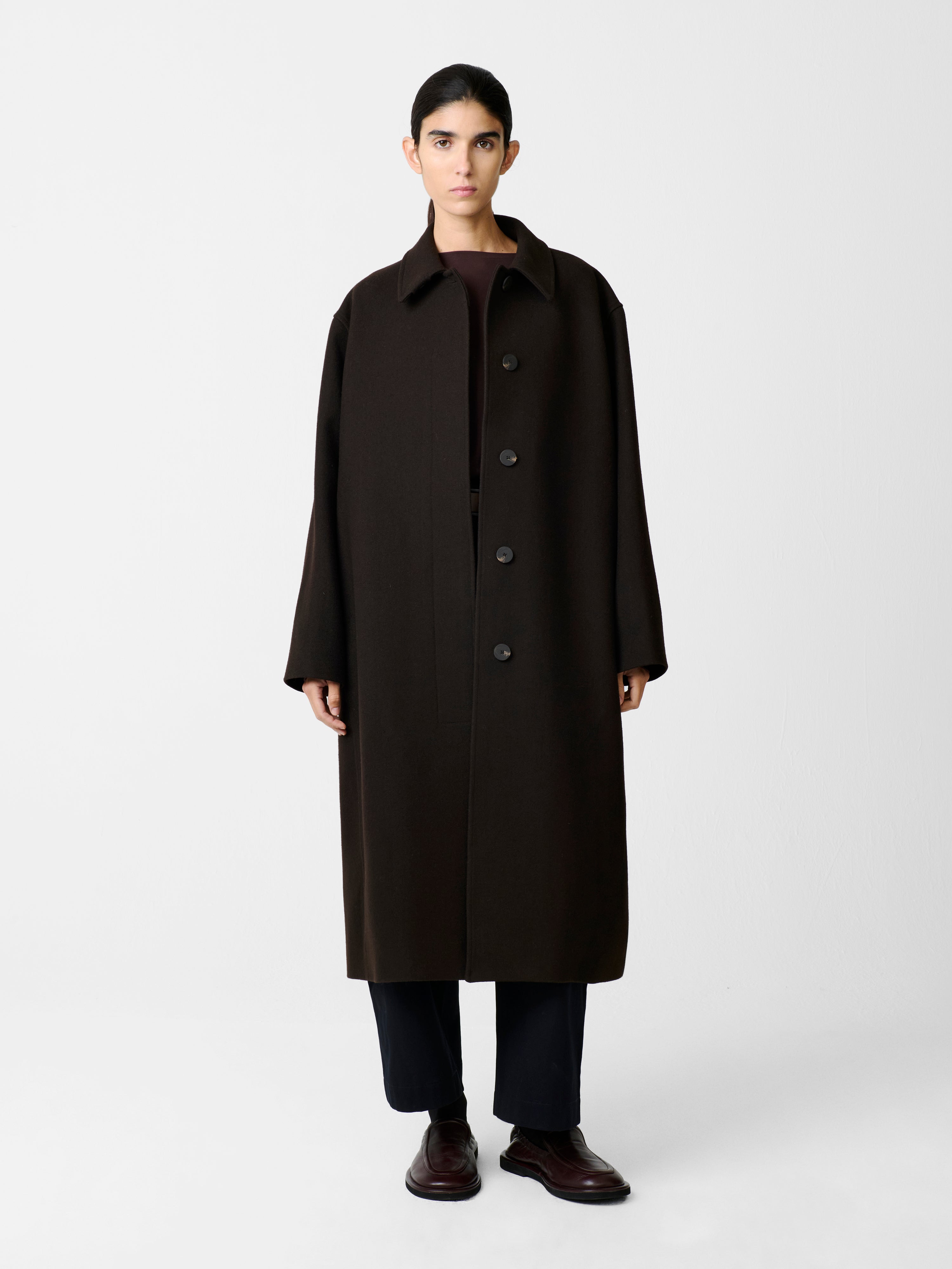 RIA WOOL COAT IN ESPRESSO