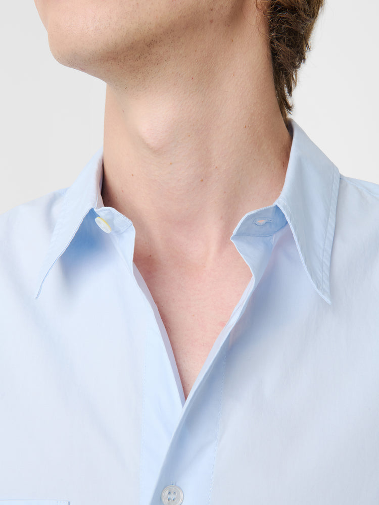 SALIN SHIRT IN SKY BLUE