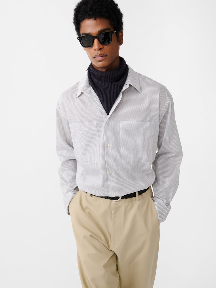 SALIN SHIRT CHALK STRIPE