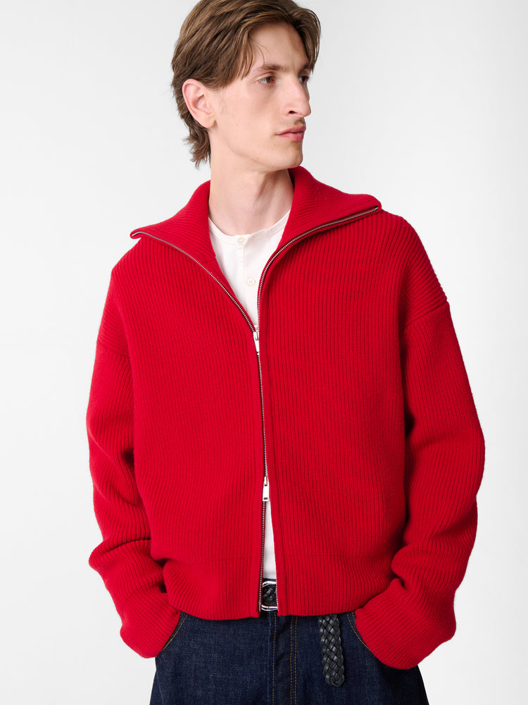 SANDOS KNIT IN CRIMSON