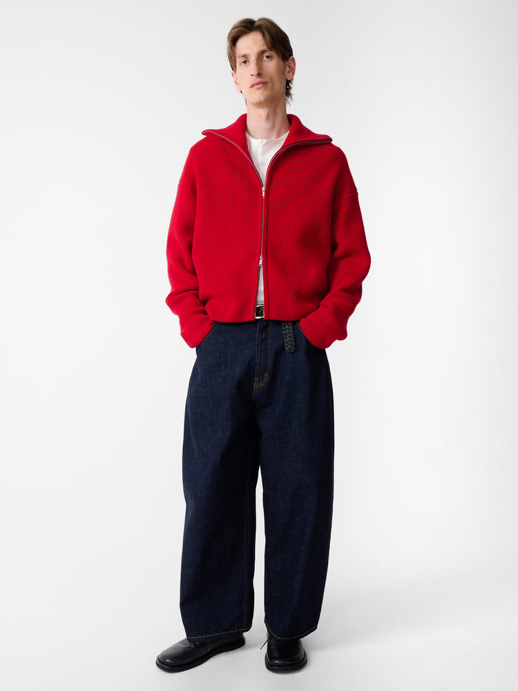 SANDOS KNIT IN CRIMSON