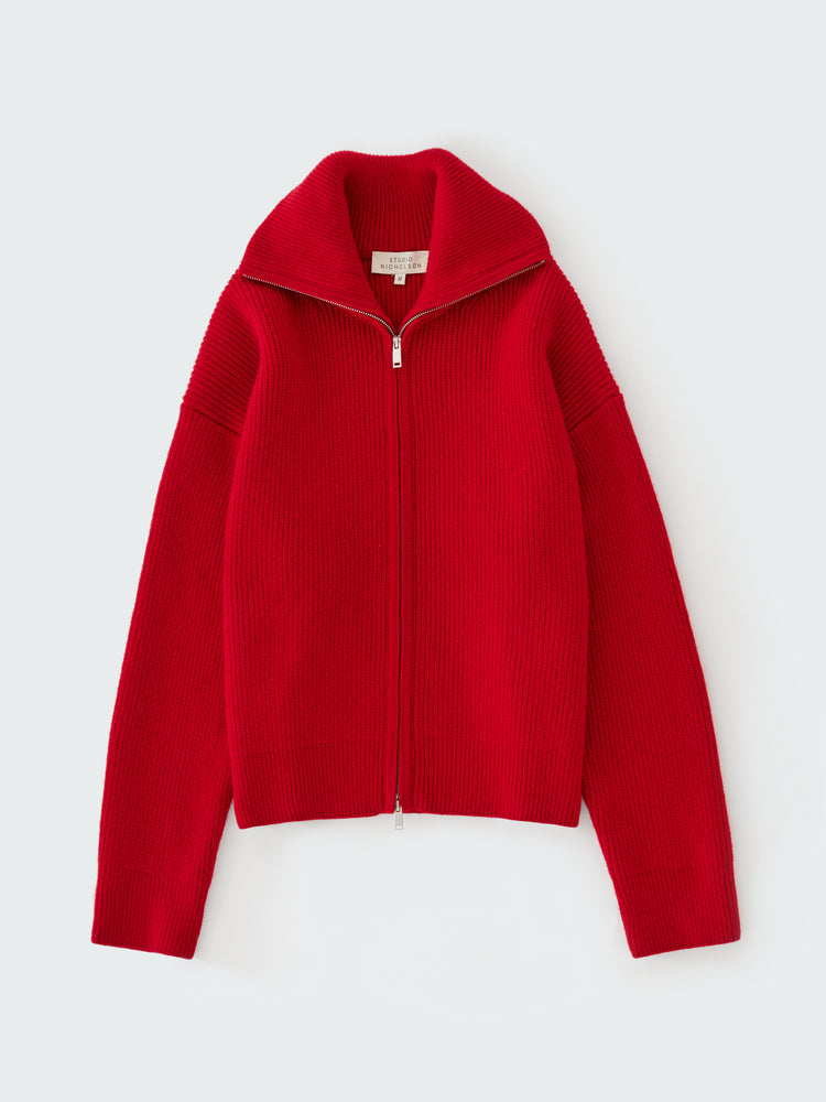 SANDOS KNIT IN CRIMSON