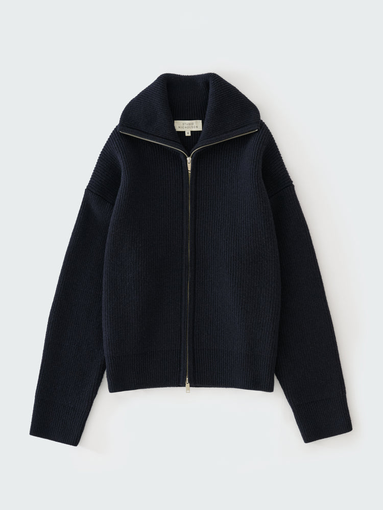 SANDOS KNIT IN DARKEST NAVY