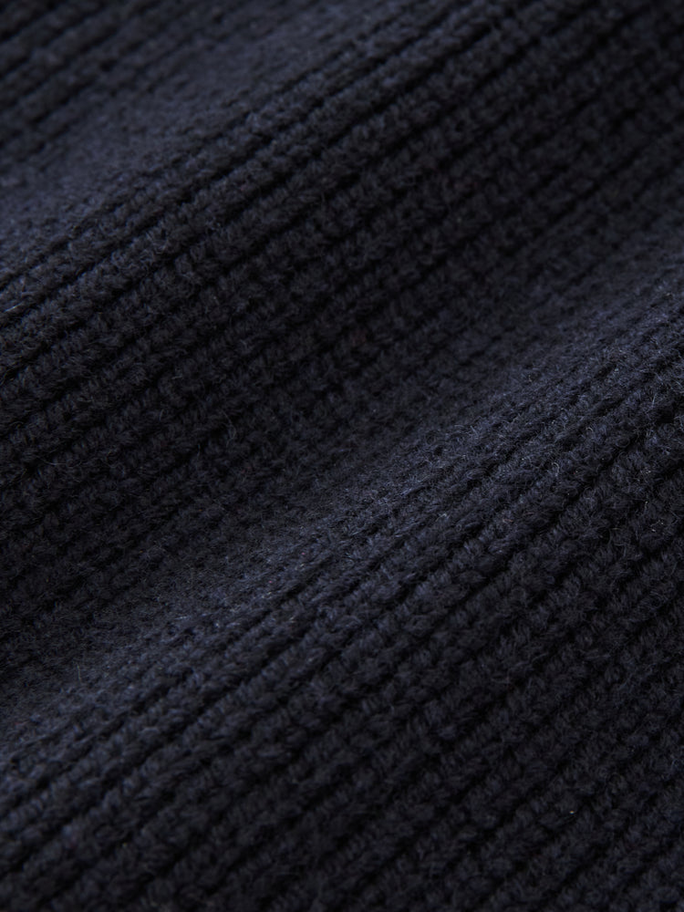 SANDOS KNIT IN DARKEST NAVY