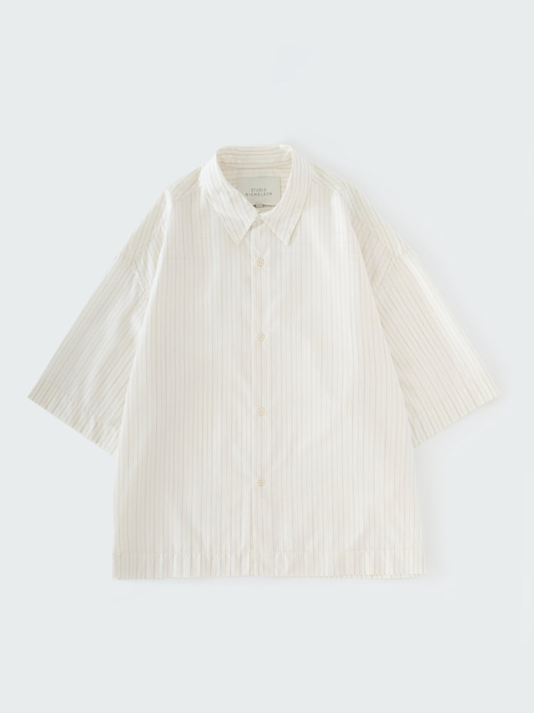 SANKO SHIRT IN PARCHMENT STRIPE