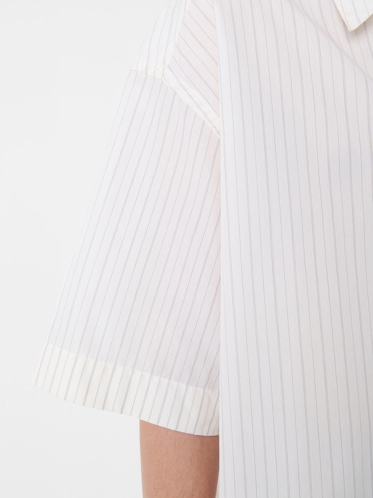 SANKO SHIRT IN PARCHMENT STRIPE