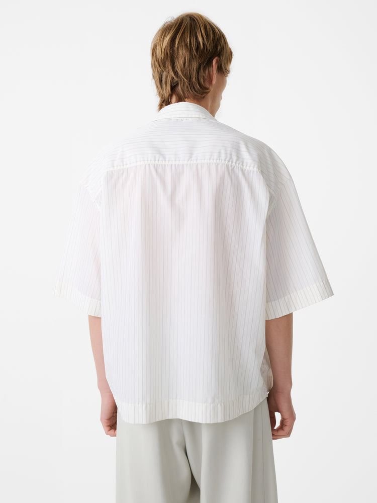 SANKO SHIRT IN PARCHMENT STRIPE