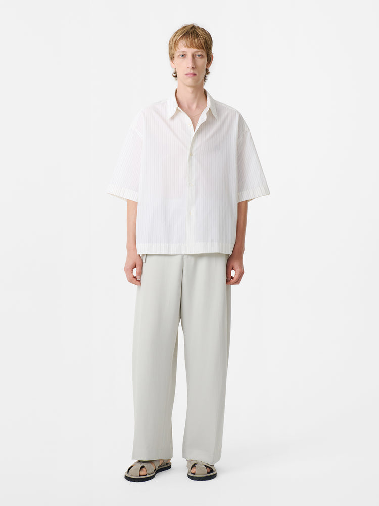 SANKO SHIRT IN PARCHMENT STRIPE