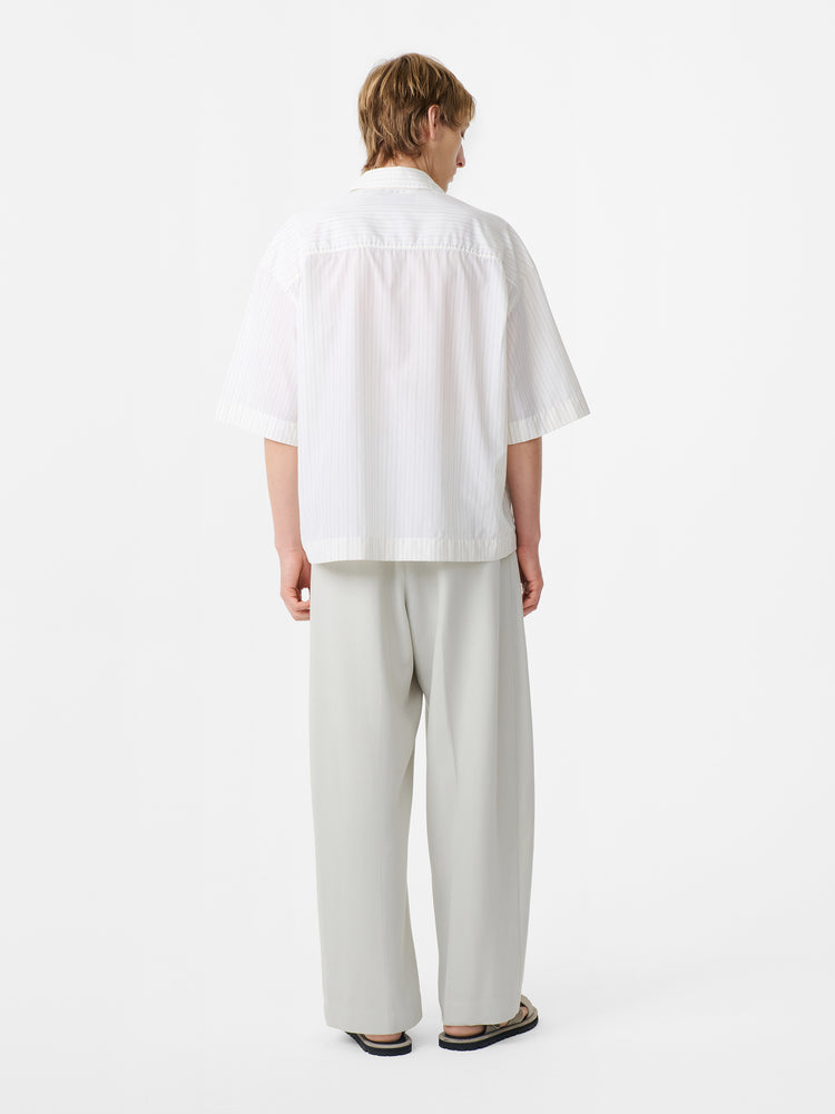 SANKO SHIRT IN PARCHMENT STRIPE