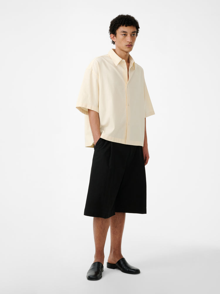 SANKO MATELASSE SHIRT IN ANTIQUE WHITE