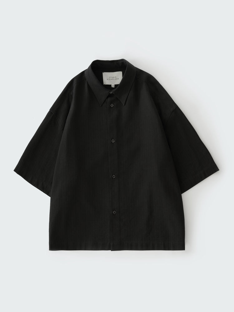 SANKO MATELASSE SHIRT IN BLACK