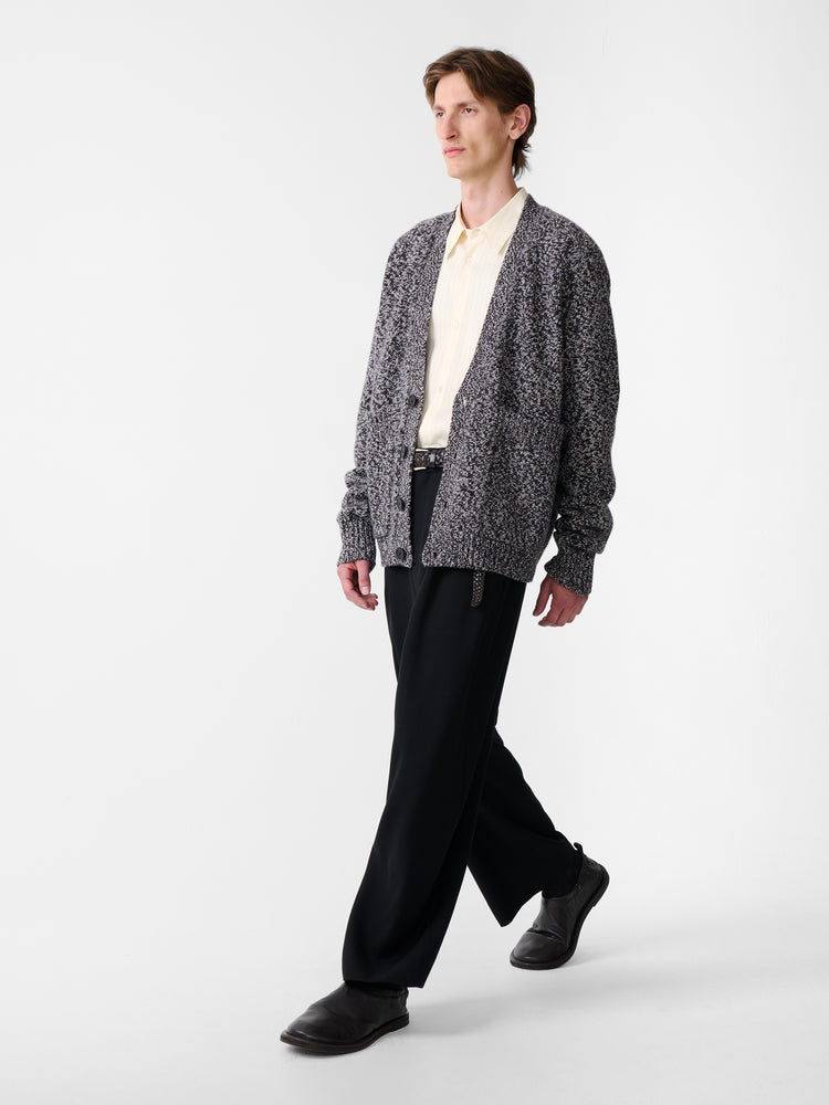 SEN KNIT IN NAVY MOULINE