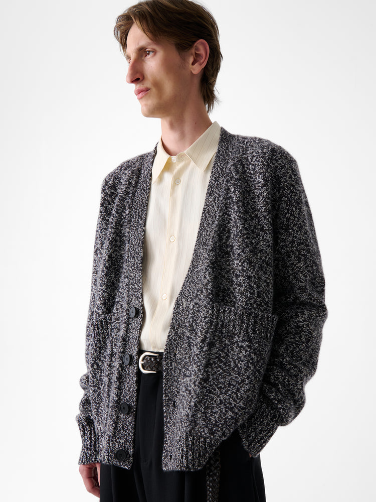 SEN KNIT IN NAVY MOULINE