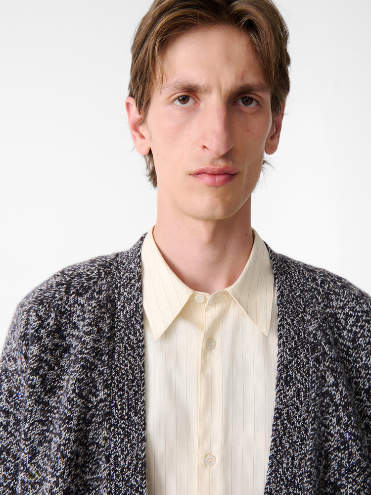 SEN KNIT IN NAVY MOULINE