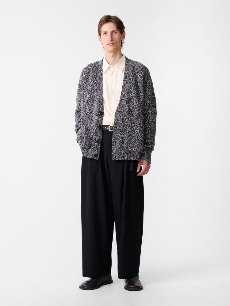 SEN KNIT IN NAVY MOULINE