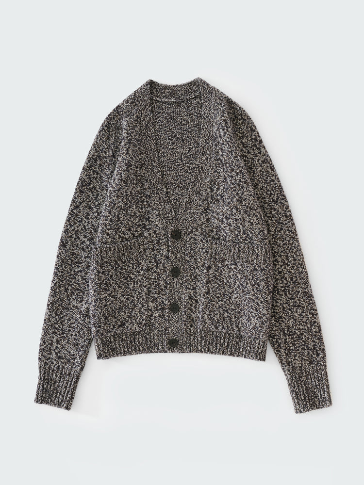 SEN KNIT IN NAVY MOULINE