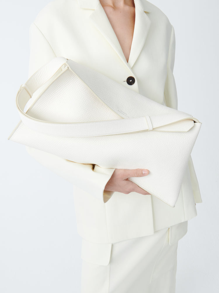 SHIBORU LEATHER BAG IN PARCHMENT