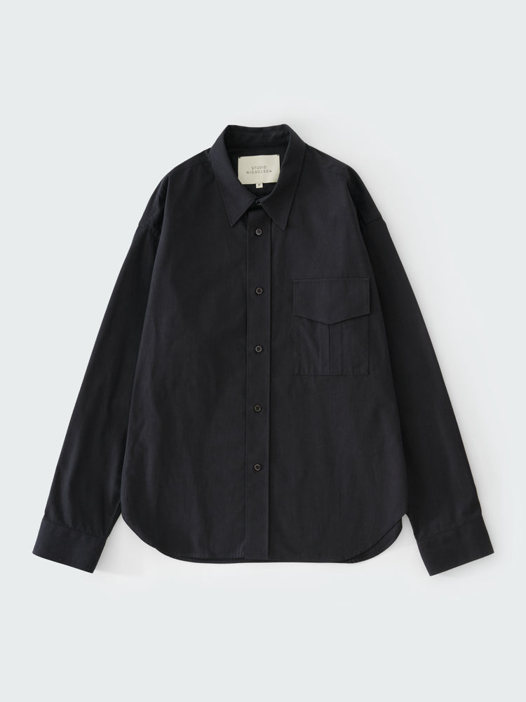 SOLST SHIRT IN DARKEST NAVY
