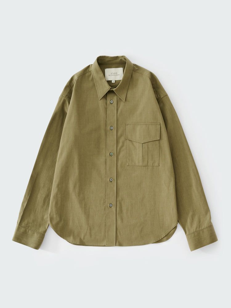 SOLST SHIRT IN MILITARY GREEN