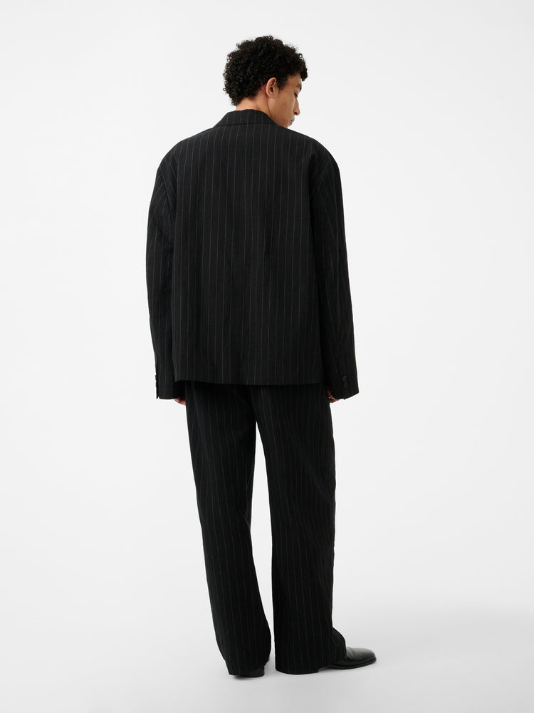 SONNY PINSTRIPE PANT IN BLACK