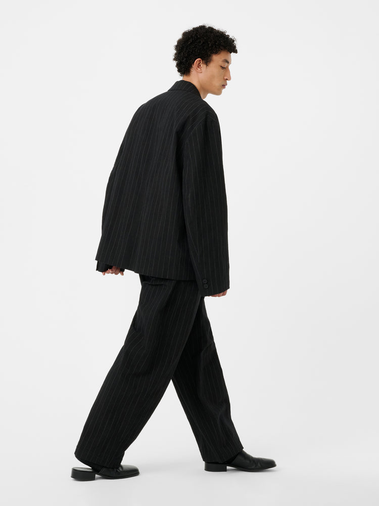 SONNY PINSTRIPE PANT IN BLACK