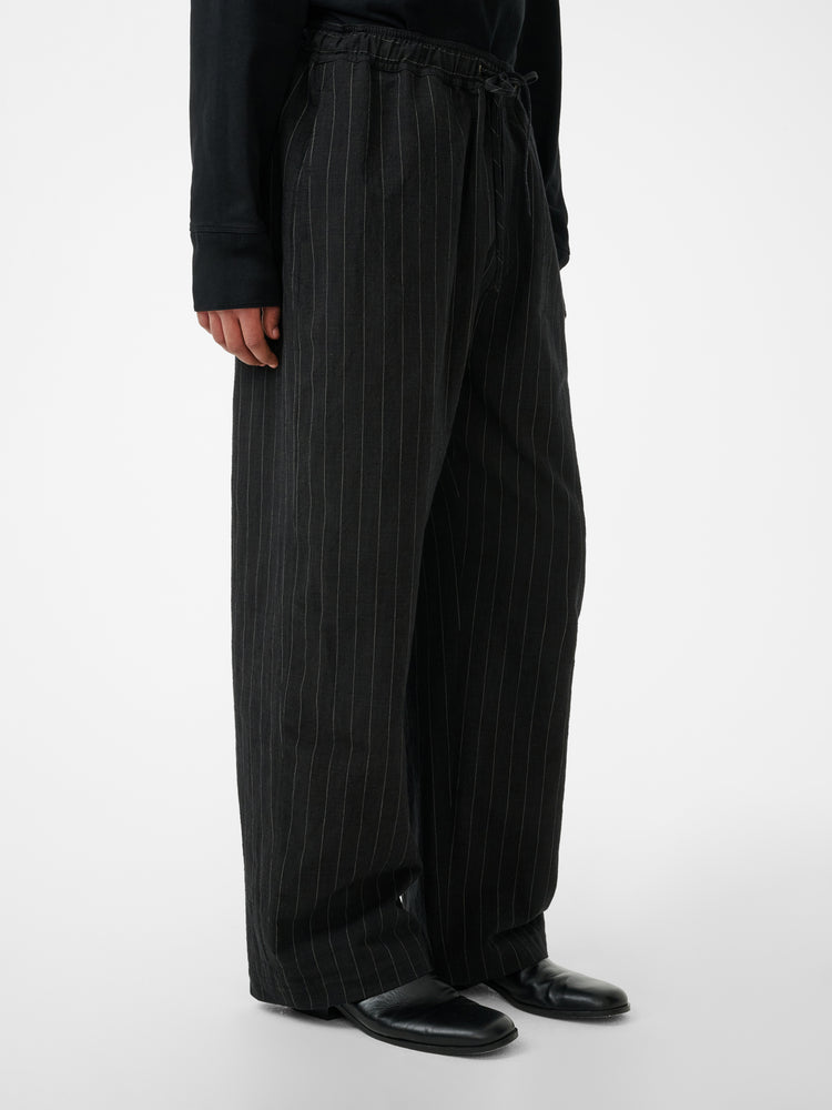 SONNY PINSTRIPE PANT IN BLACK