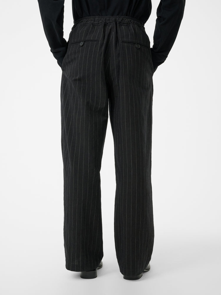 SONNY PINSTRIPE PANT IN BLACK