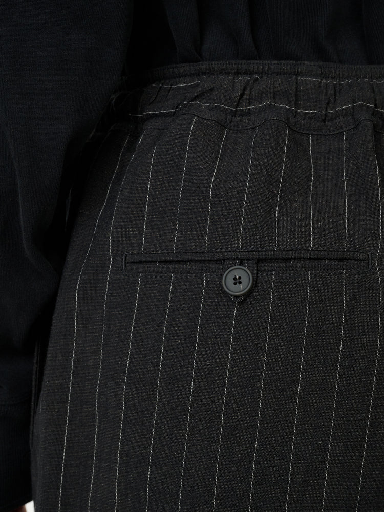 SONNY PINSTRIPE PANT IN BLACK