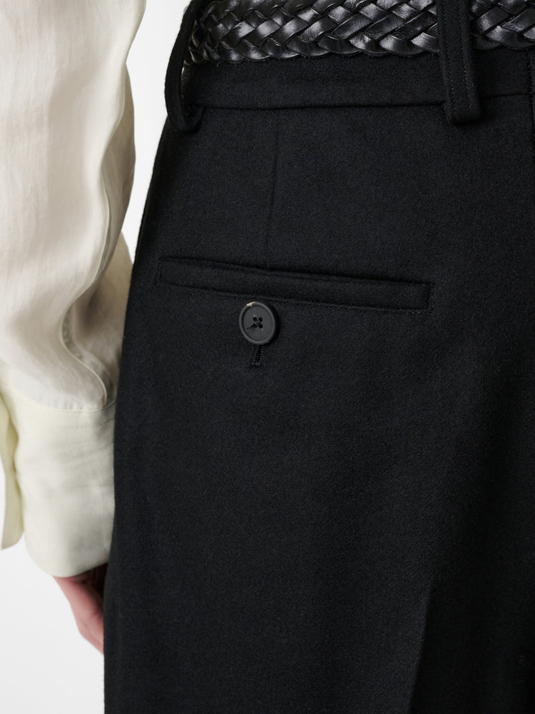 SPERRO WOOL TAILORED PANT IN BLACK