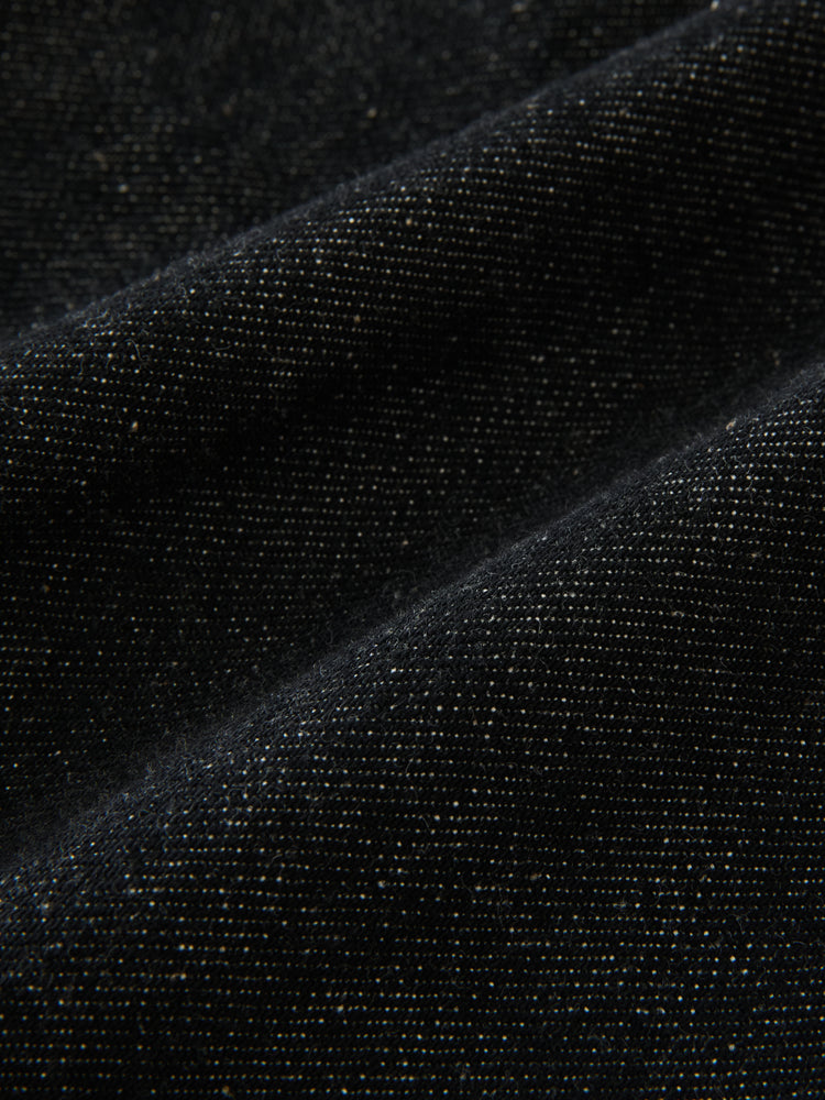 STEIN ITALIAN DENIM JACKET IN BLACK
