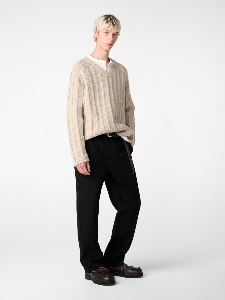 SN X AARON LEVINE SUSSEX KNIT IN OATMEAL
