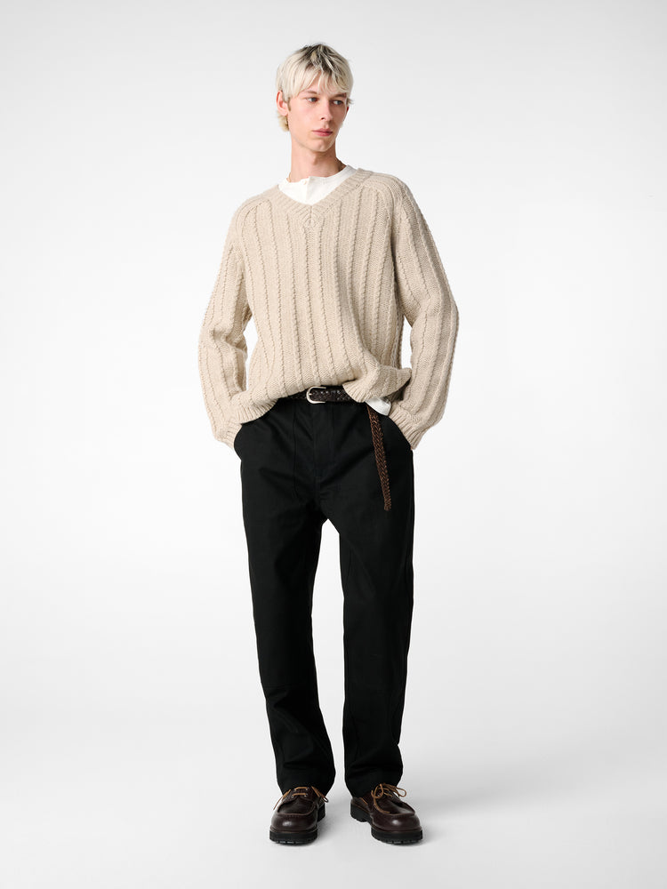 SN X AARON LEVINE SUSSEX KNIT IN OATMEAL