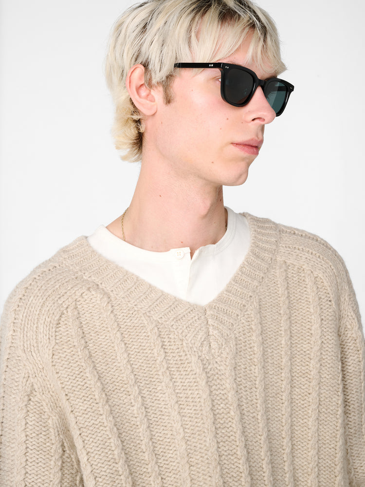 SN X AARON LEVINE SUSSEX KNIT IN OATMEAL