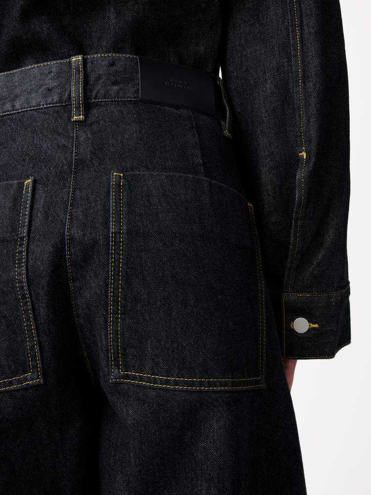 CHALCO ITALIAN DENIM PANT IN BLACK