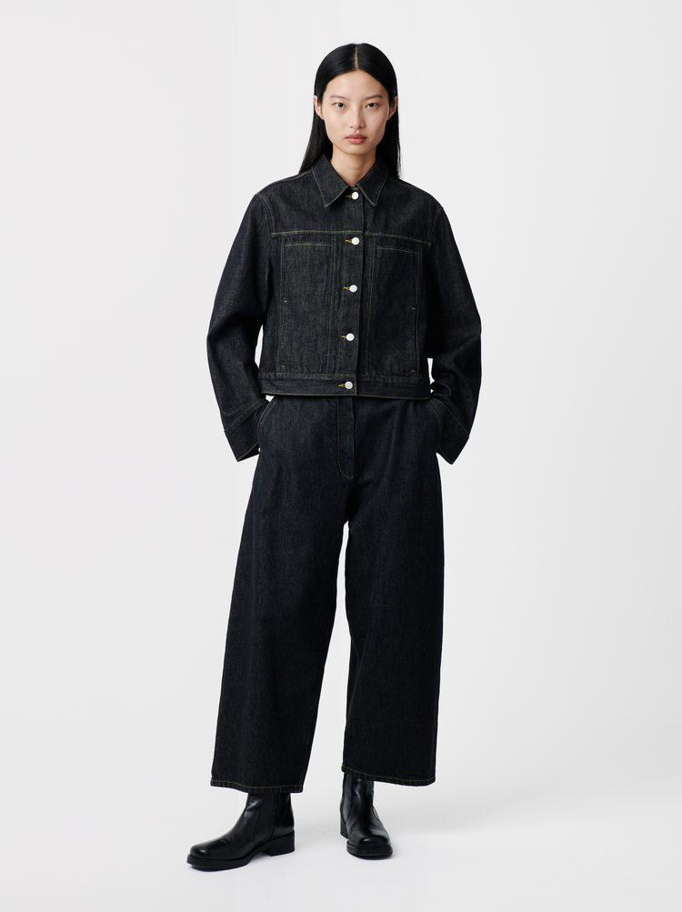 CHALCO ITALIAN DENIM PANT IN BLACK