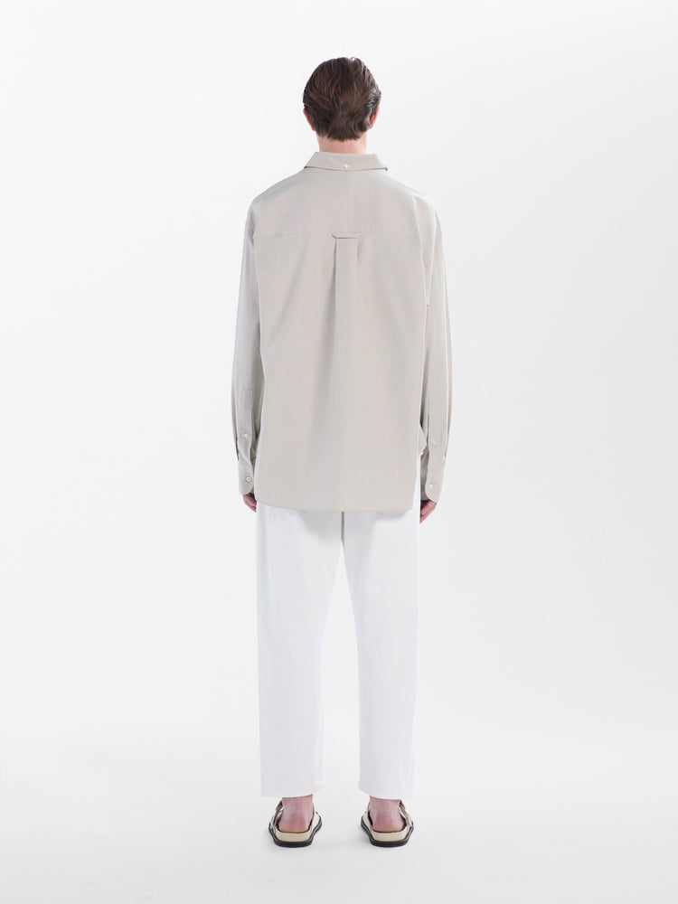 TANNARO WASHED DENIM PANT IN WHITE