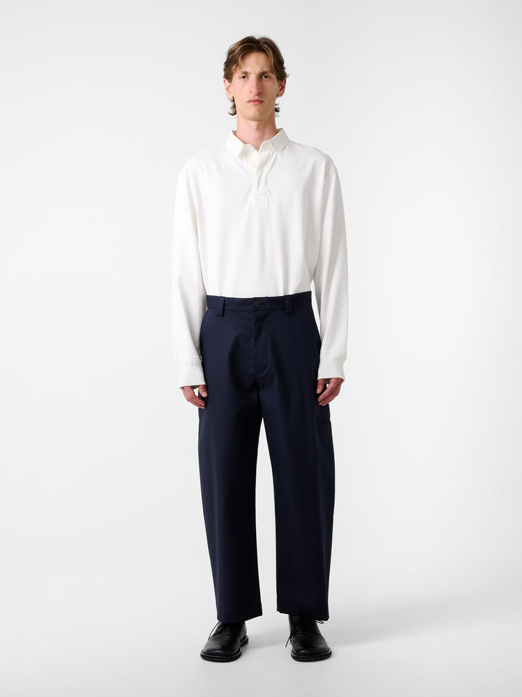 SN × MACKINTOSH TAY PANT IN NAVY