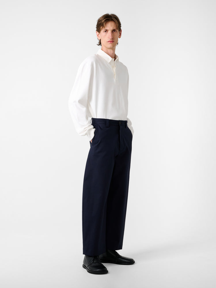 SN × MACKINTOSH TAY PANT IN NAVY